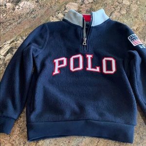 Polo fleece sweater